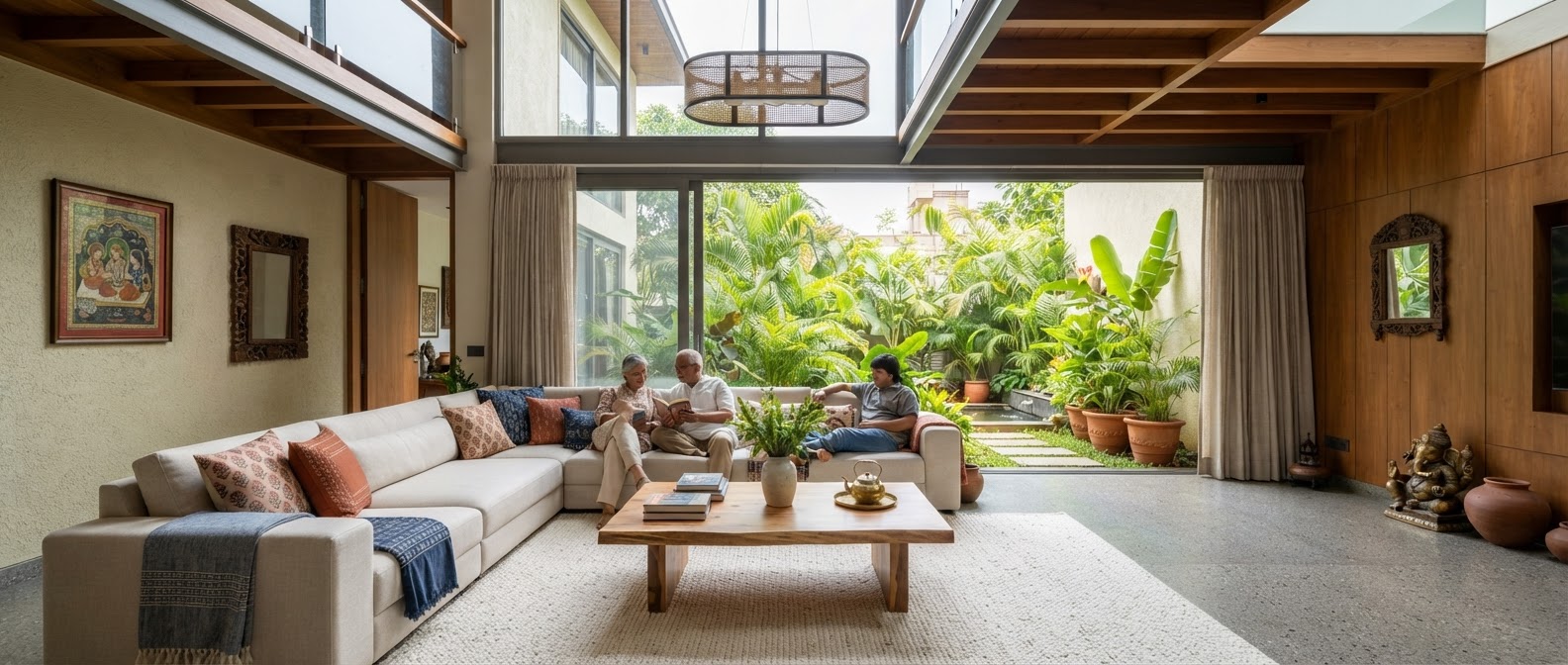 Open-Concept Living & Dining Lounge